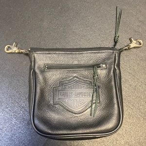 Authentic Harley Davidson leather belt bag
